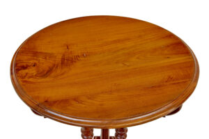 Early 20th Century Carved Teak Side Table — thumbnail 6