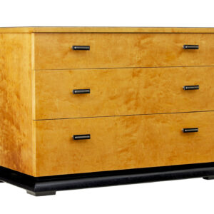 SCANDINAVIAN ART DECO BIRCH CHEST OF DRAWERS