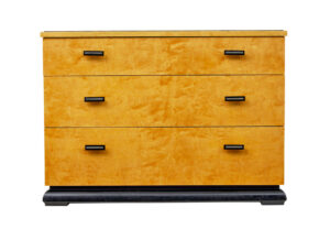 Scandinavian Art Deco Birch Chest of Drawers — thumbnail 9
