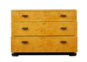 Scandinavian Art Deco Birch Chest of Drawers — thumbnail 8