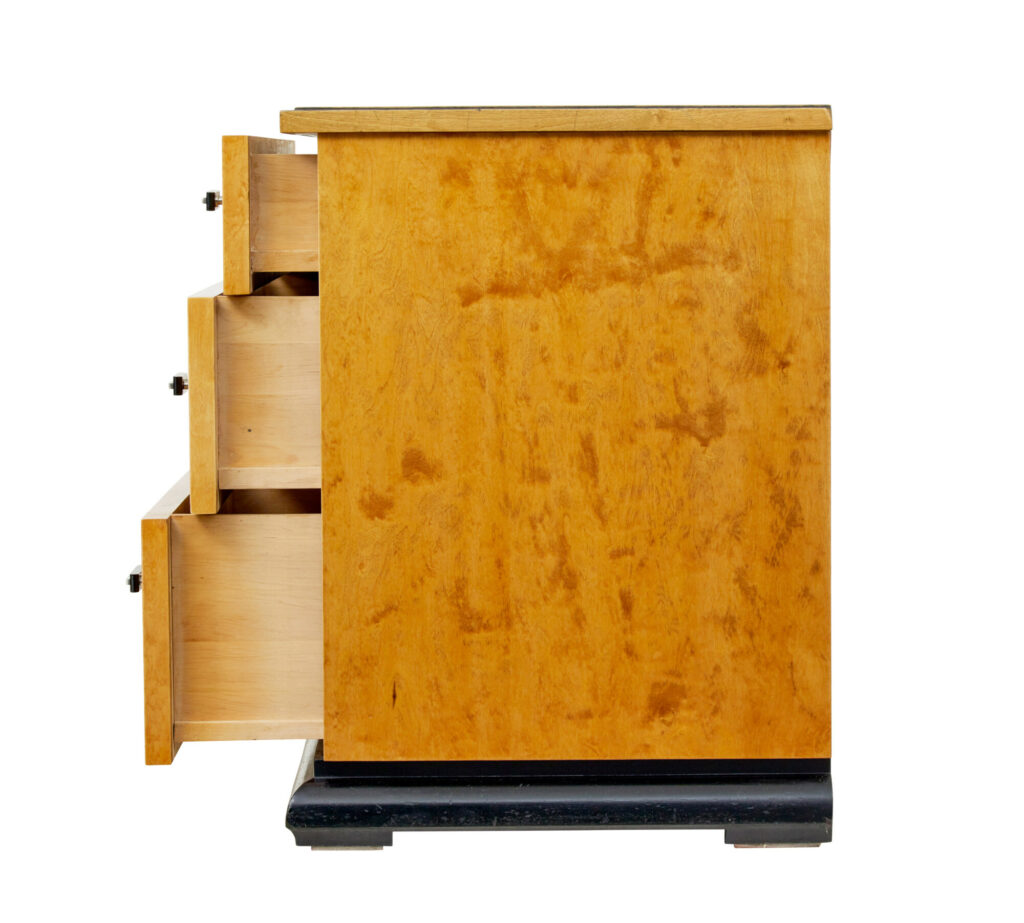 Scandinavian Art Deco Birch Chest of Drawers — image 7