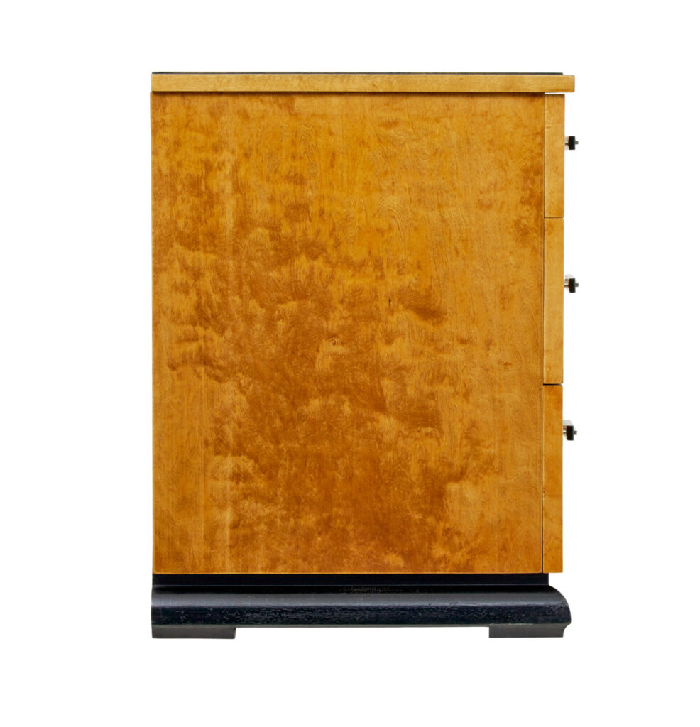 Scandinavian Art Deco Birch Chest of Drawers — image 5