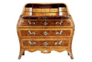 Rococo 18th Century Yew and Elm Bureau Desk — thumbnail 7
