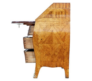 Rococo 18th Century Yew and Elm Bureau Desk — thumbnail 4