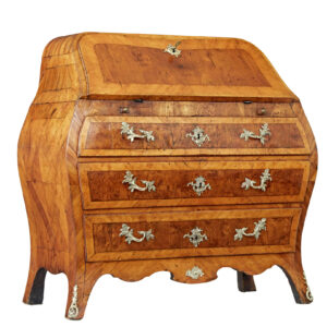 ROCOCO 18TH CENTURY YEW AND ELM BUREAU DESK