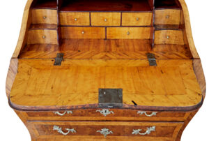Rococo 18th Century Yew and Elm Bureau Desk — thumbnail 10