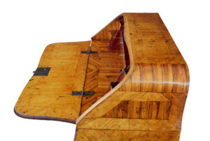Rococo 18th Century Yew and Elm Bureau Desk — thumbnail 9