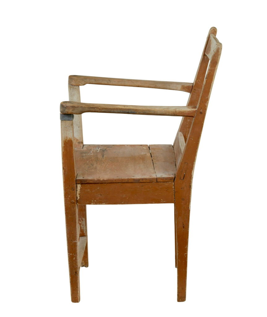 Traditional Early 19th Century Swedish Small Armchair — image 5
