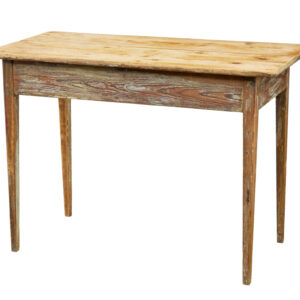 19TH CENTURY SWEDISH SCRAPED PINE SIDE TABLE