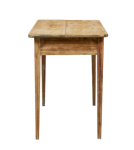 19th Century Swedish Scraped Pine Side Table — thumbnail 4