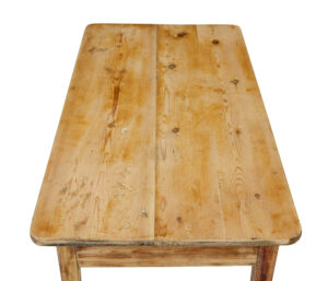 19th Century Swedish Scraped Pine Side Table — thumbnail 3