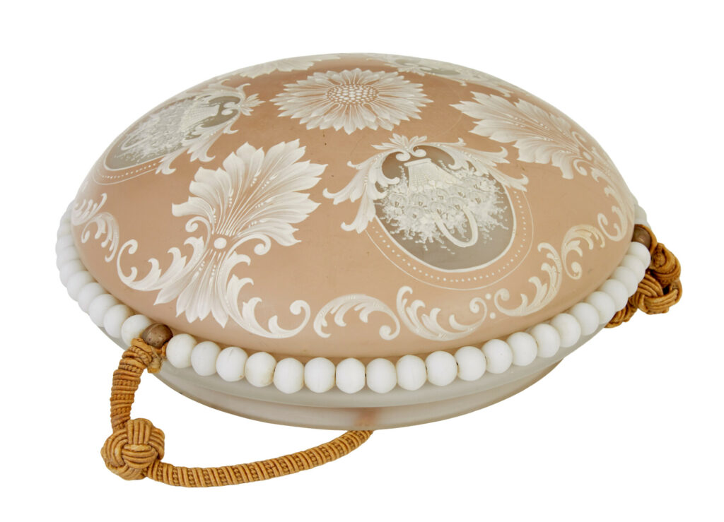 Mid Century Wedgwood Inspired Scandinavian Pendant Light — image 5