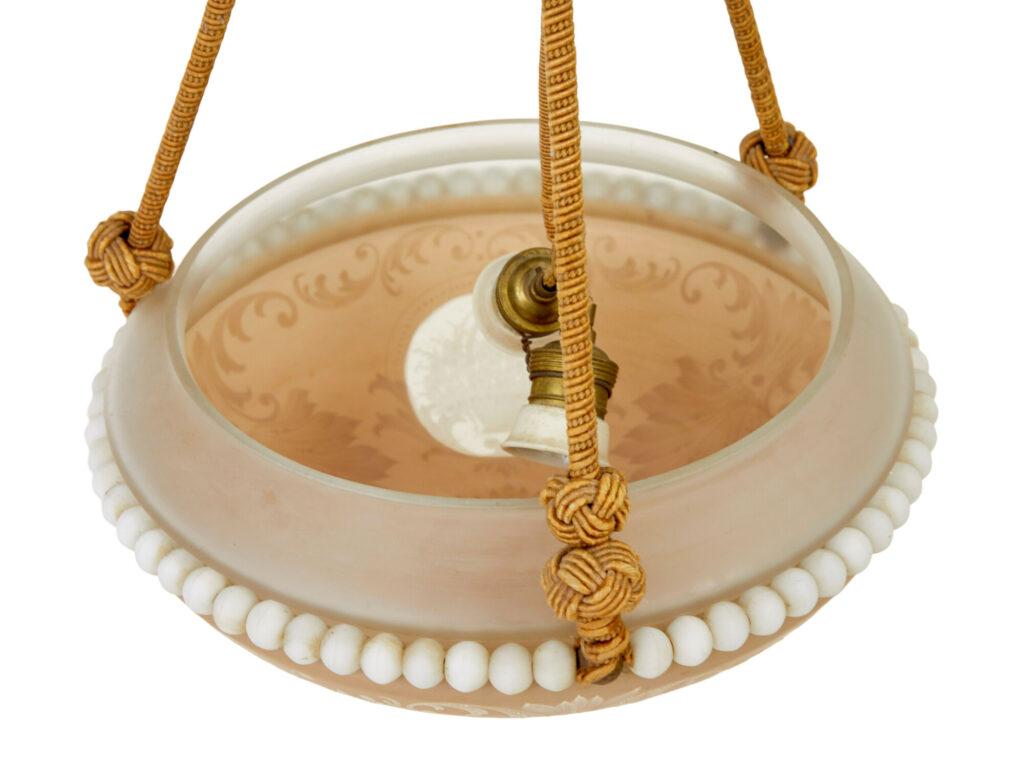 Mid Century Wedgwood Inspired Scandinavian Pendant Light — image 4