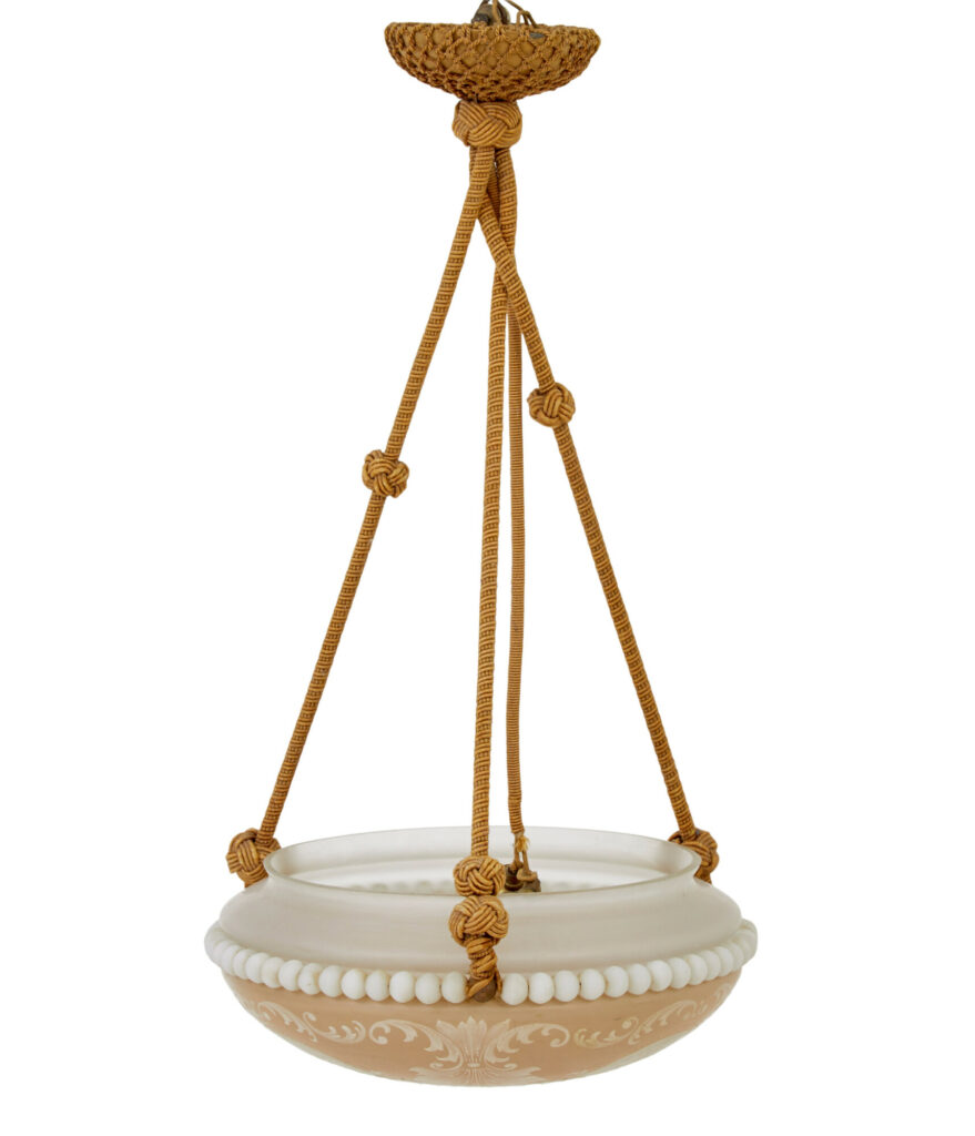 Mid Century Wedgwood Inspired Scandinavian Pendant Light — image 3