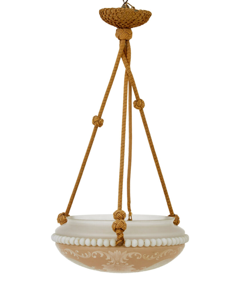 Mid Century Wedgwood Inspired Scandinavian Pendant Light