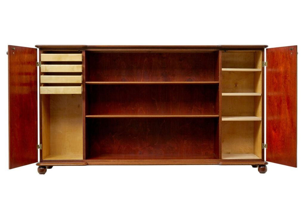 Mid Century Scandinavian Sideboard with Bookcase — image 9