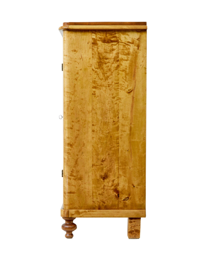 19th Century Swedish Birch Fitted Cupboard — image 6