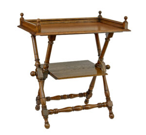 SWEDISH 19TH CENTURY OAK BUTLERS TRAY FROM BÄCKASKOG CASTLE