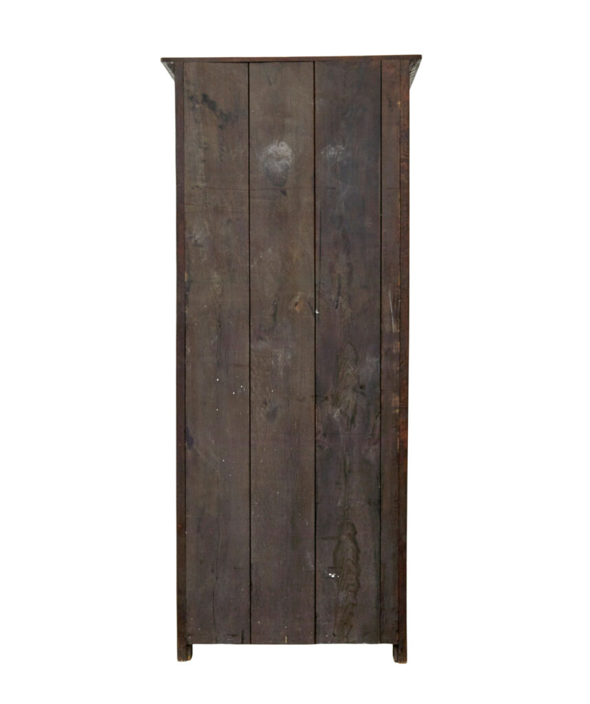 Mid Century Gothic Revival Carved Oak Hall Cupboard — image 6