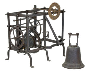 18th Century Swedish Turret Clock Face and Movement Rosendal Palace — thumbnail 4