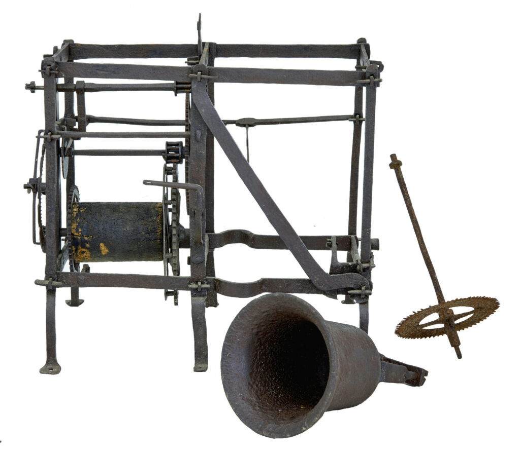 18th Century Swedish Turret Clock Face and Movement Rosendal Palace — image 2