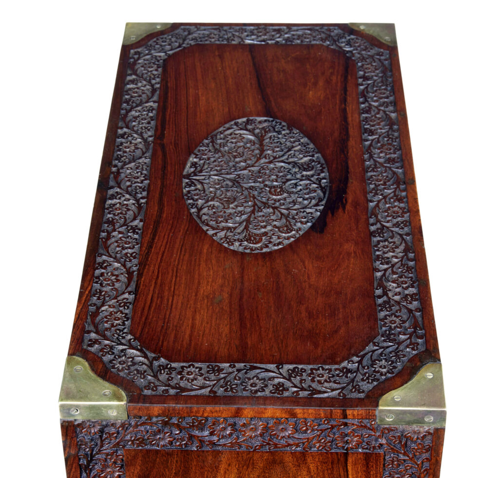 Mid 20th Century Carved Chest of Drawers by Fazal Rahim &Amp; Bros — image 2