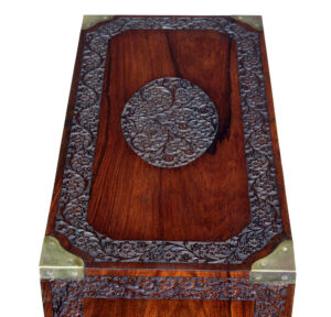Mid 20th Century Carved Chest of Drawers by Fazal Rahim &Amp; Bros — thumbnail 2
