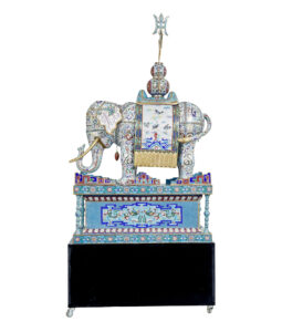 Early 20th Century Large Chinese Cloisonne Enamel Elephant — thumbnail 13