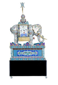 Early 20th Century Large Chinese Cloisonne Enamel Elephant — thumbnail 11