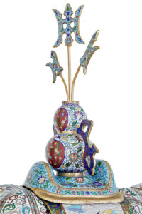 Early 20th Century Large Chinese Cloisonne Enamel Elephant — thumbnail 6