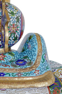 Early 20th Century Large Chinese Cloisonne Enamel Elephant — thumbnail 5