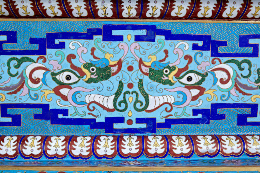 Early 20th Century Large Chinese Cloisonne Enamel Elephant — image 2