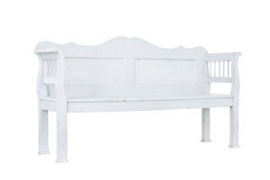 Gustavian Inspired 19th Century Swedish Pine Bench — thumbnail 7