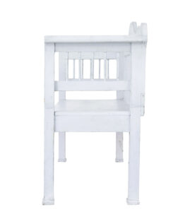 Gustavian Inspired 19th Century Swedish Pine Bench — thumbnail 5