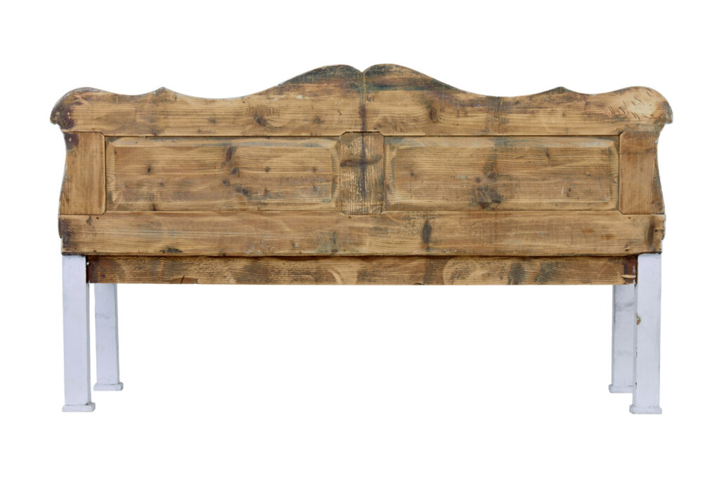 Gustavian Inspired 19th Century Swedish Pine Bench — image 4