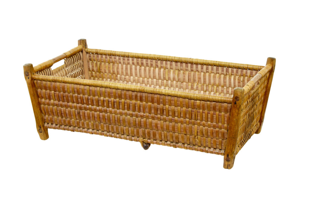 19th Century Scandinavian Woven Pine Basket