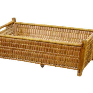 19TH CENTURY SCANDINAVIAN WOVEN PINE BASKET