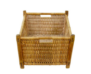 19th Century Scandinavian Woven Pine Basket — thumbnail 6