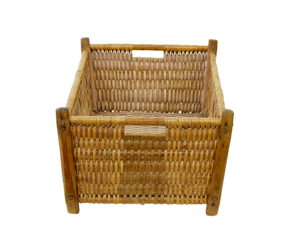 19th Century Scandinavian Woven Pine Basket — image 4