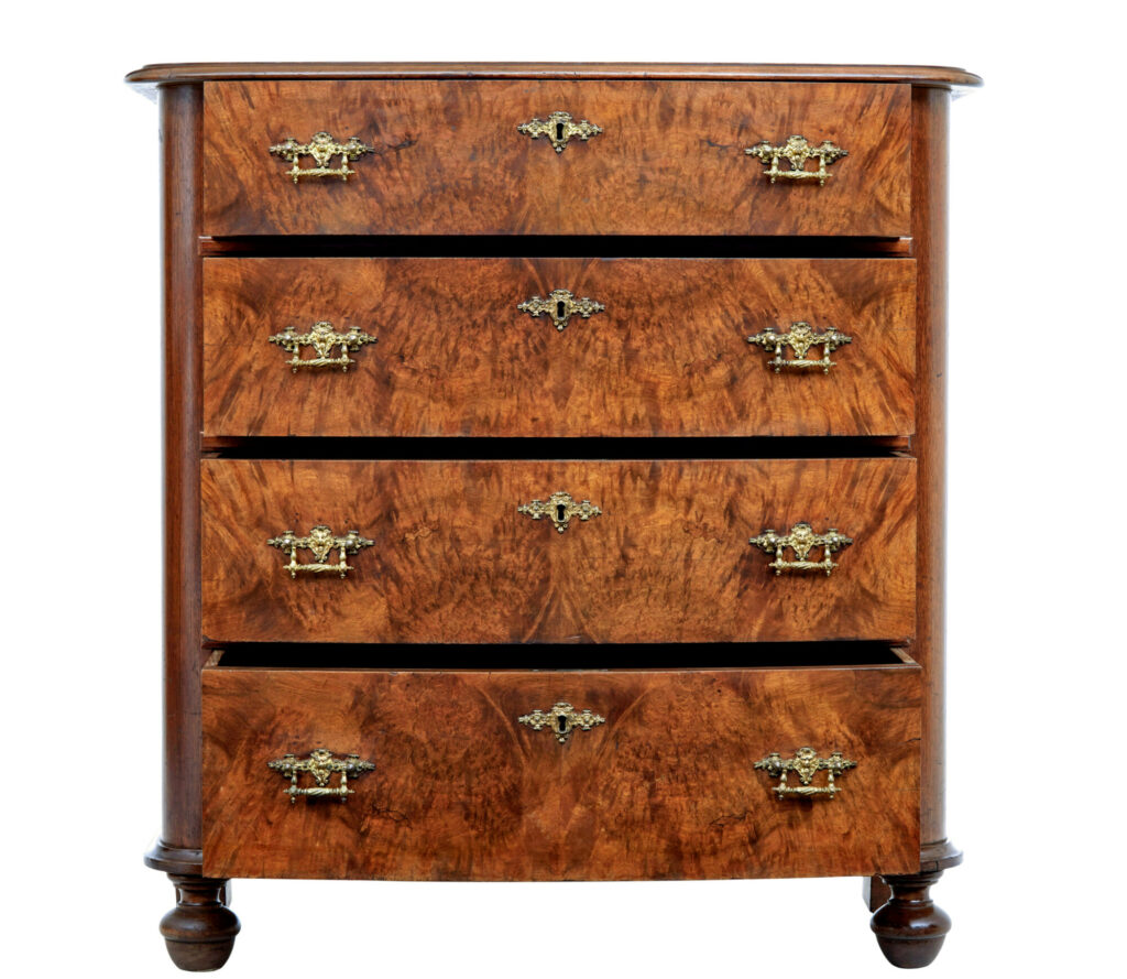 19th Century Burr Walnut Chest of Drawers — image 8