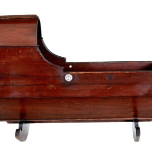 VICTORIAN PAINTED PINE CANOPY TOP CRADLE