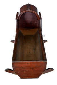 Victorian Painted Pine Canopy Top Cradle — thumbnail 3
