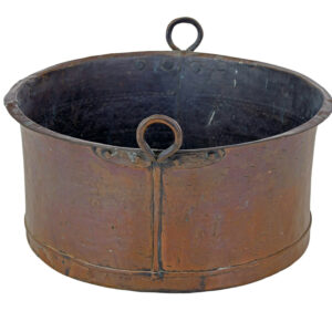 19TH CENTURY LARGE COPPER COOKING VESSEL