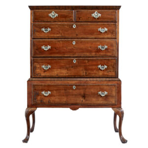 LATE 17TH CENTURY WILLIAM AND MARY WALNUT CHEST ON STAND
