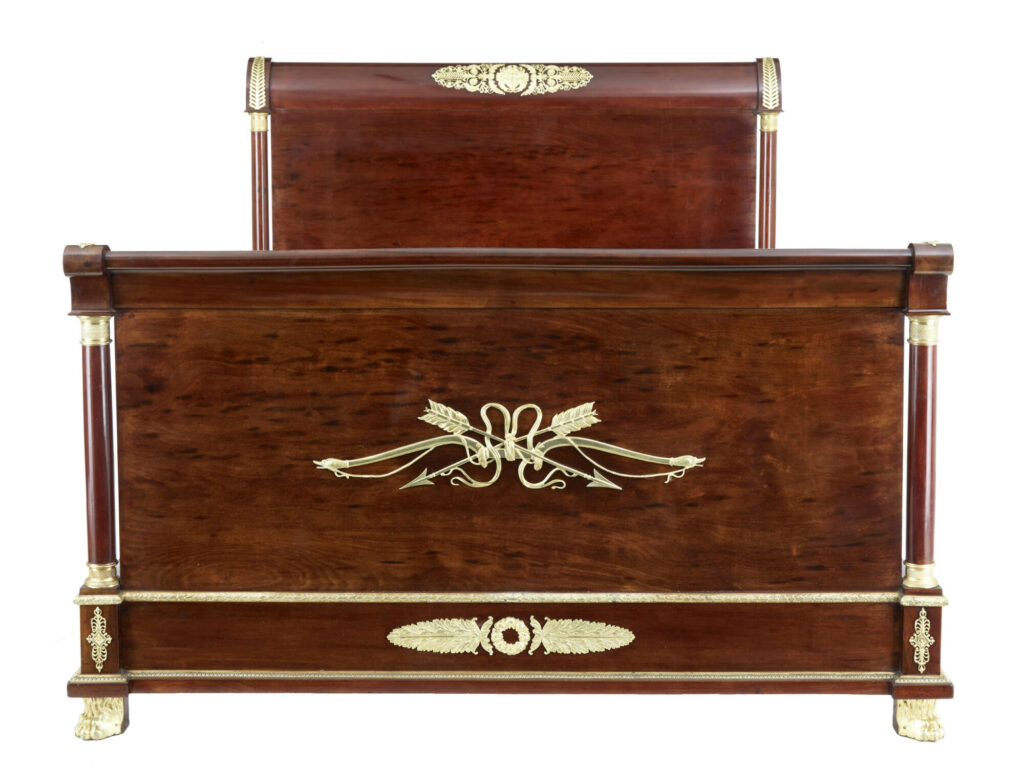 Impressive 19th Century French Empire Revival 5 Piece Bedroom Suite — image 31