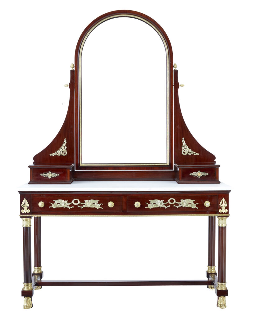 Impressive 19th Century French Empire Revival 5 Piece Bedroom Suite — image 16