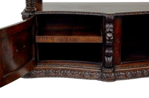 19th Century Profusely Carved Victorian Oak Buffet — thumbnail 9