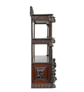 19th Century Profusely Carved Victorian Oak Buffet — thumbnail 6