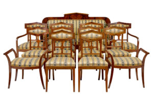 EARLY 20TH CENTURY 13 PIECE MAHOGANY SALON SUITE