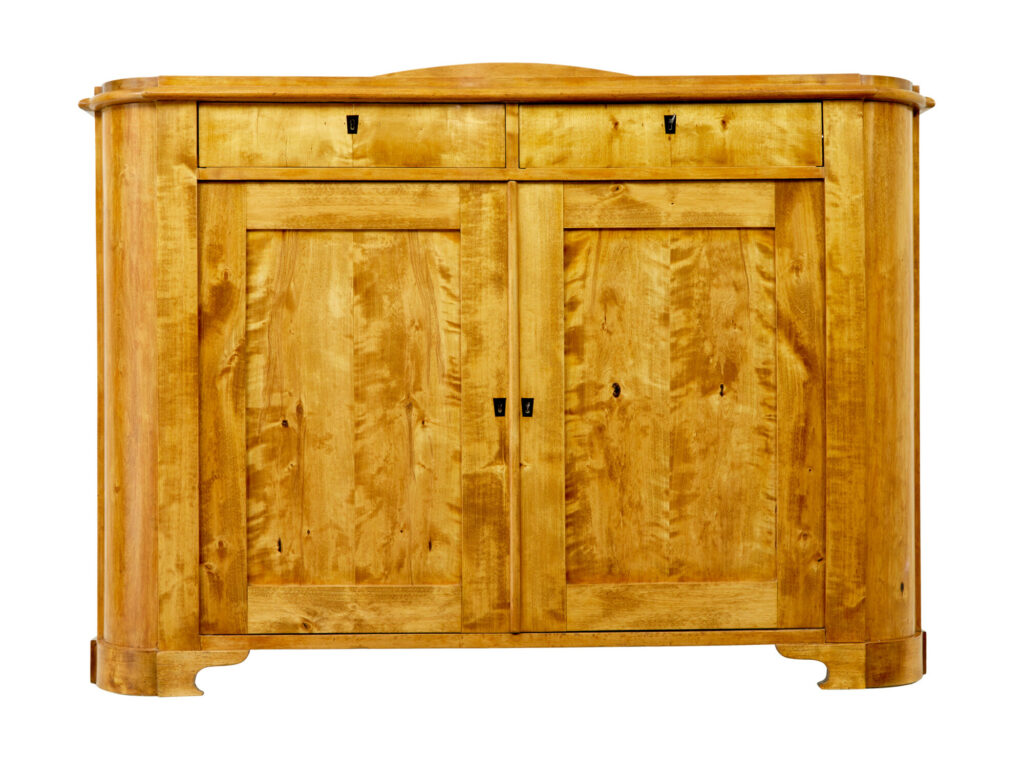 Swedish Mid 19th Century Birch Buffet Sideboard